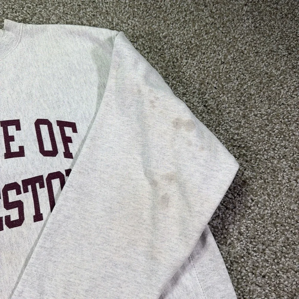 Vintage Champion Reverse Weave College Of Charleston Size Large Distressed 90s
